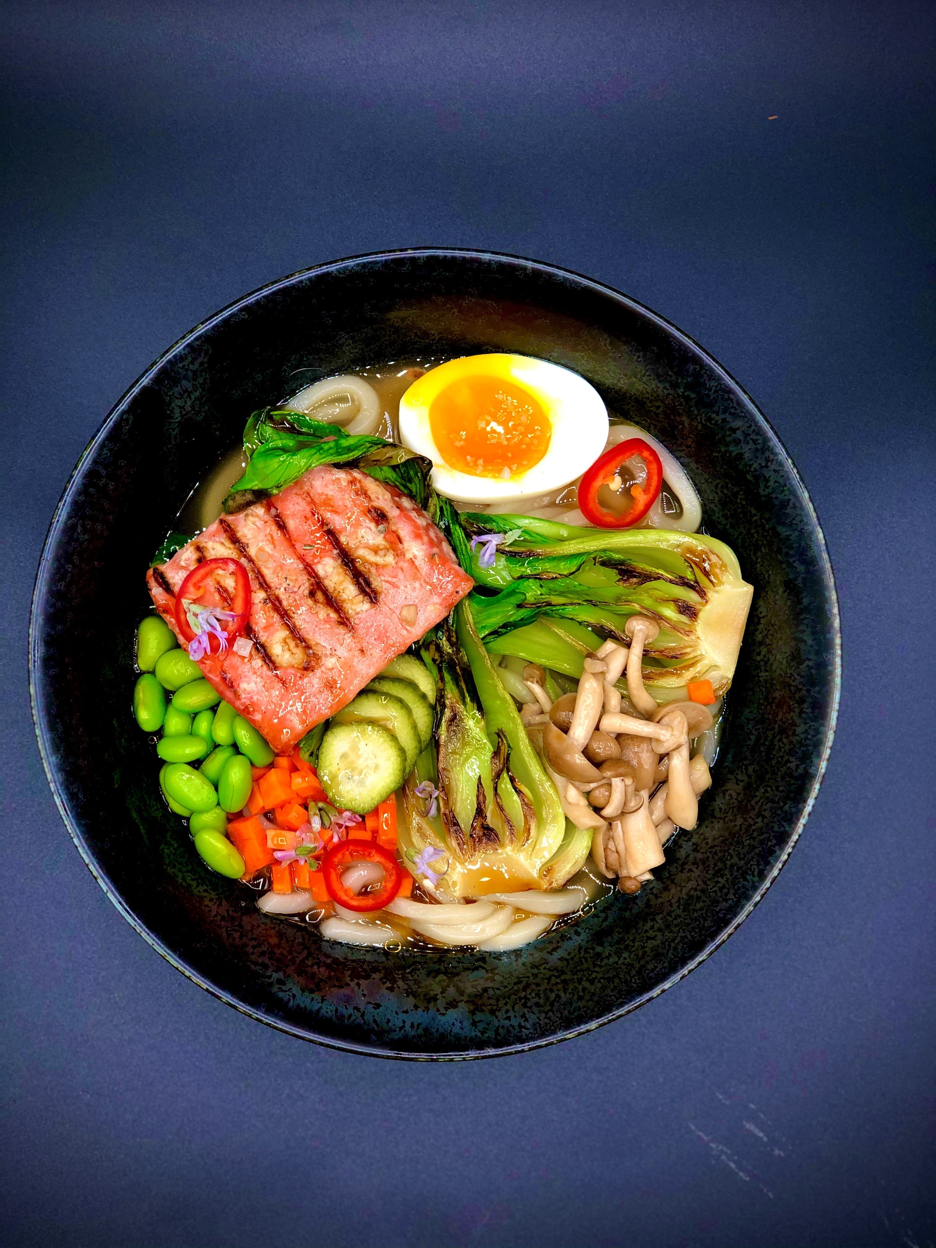 Koji Salmon Udon Noodle Bowl