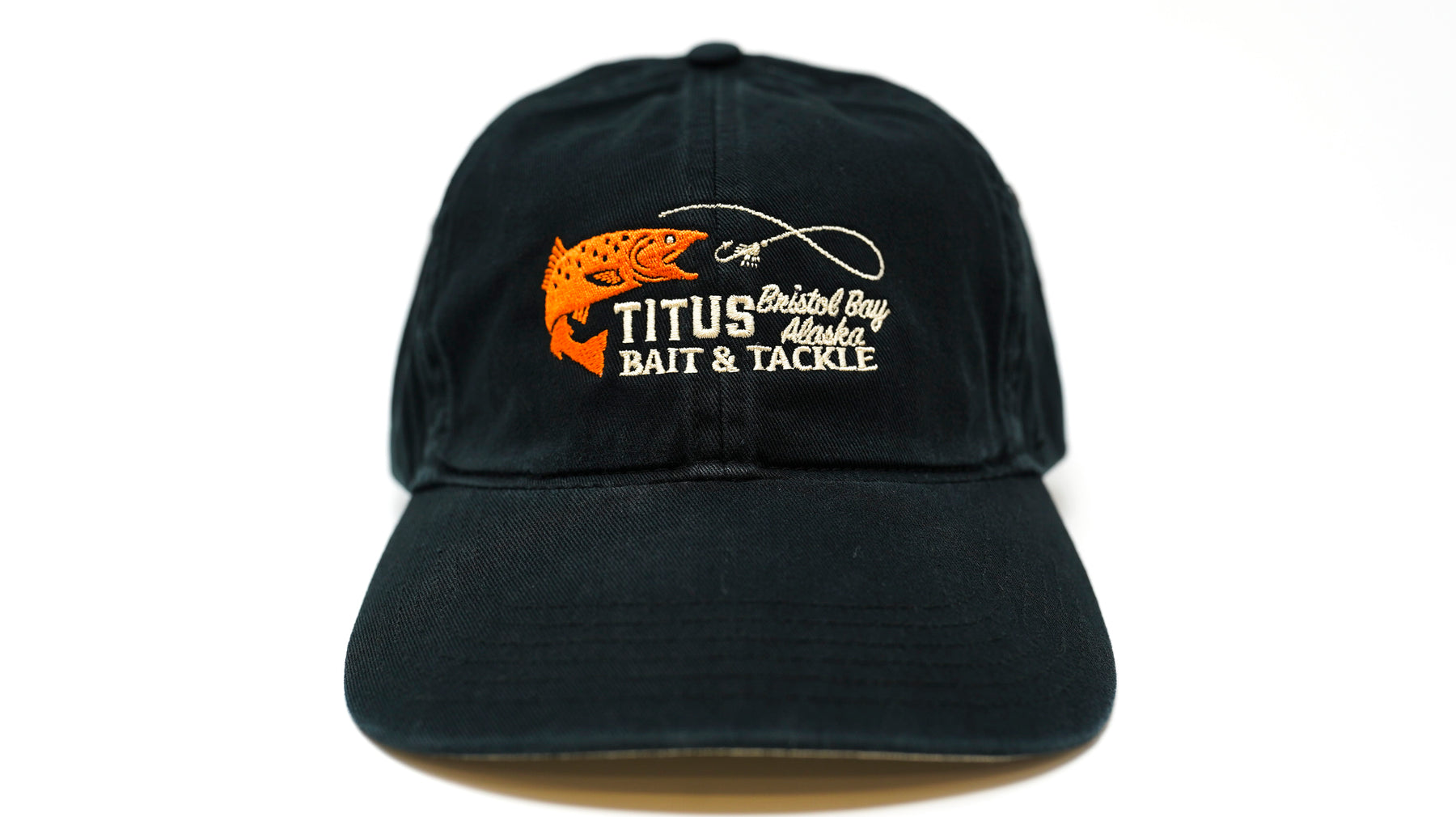 Titus Bristol Bay Bait and Tackle Chino Washed Polo Hat